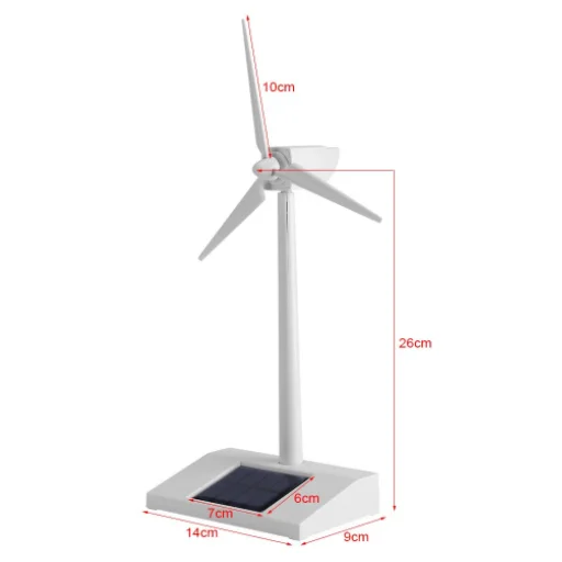 Gelsonlab Hstm001 Mini Solar Energy Windmill Toy Desktop Wind Turbine Model Solar Powered