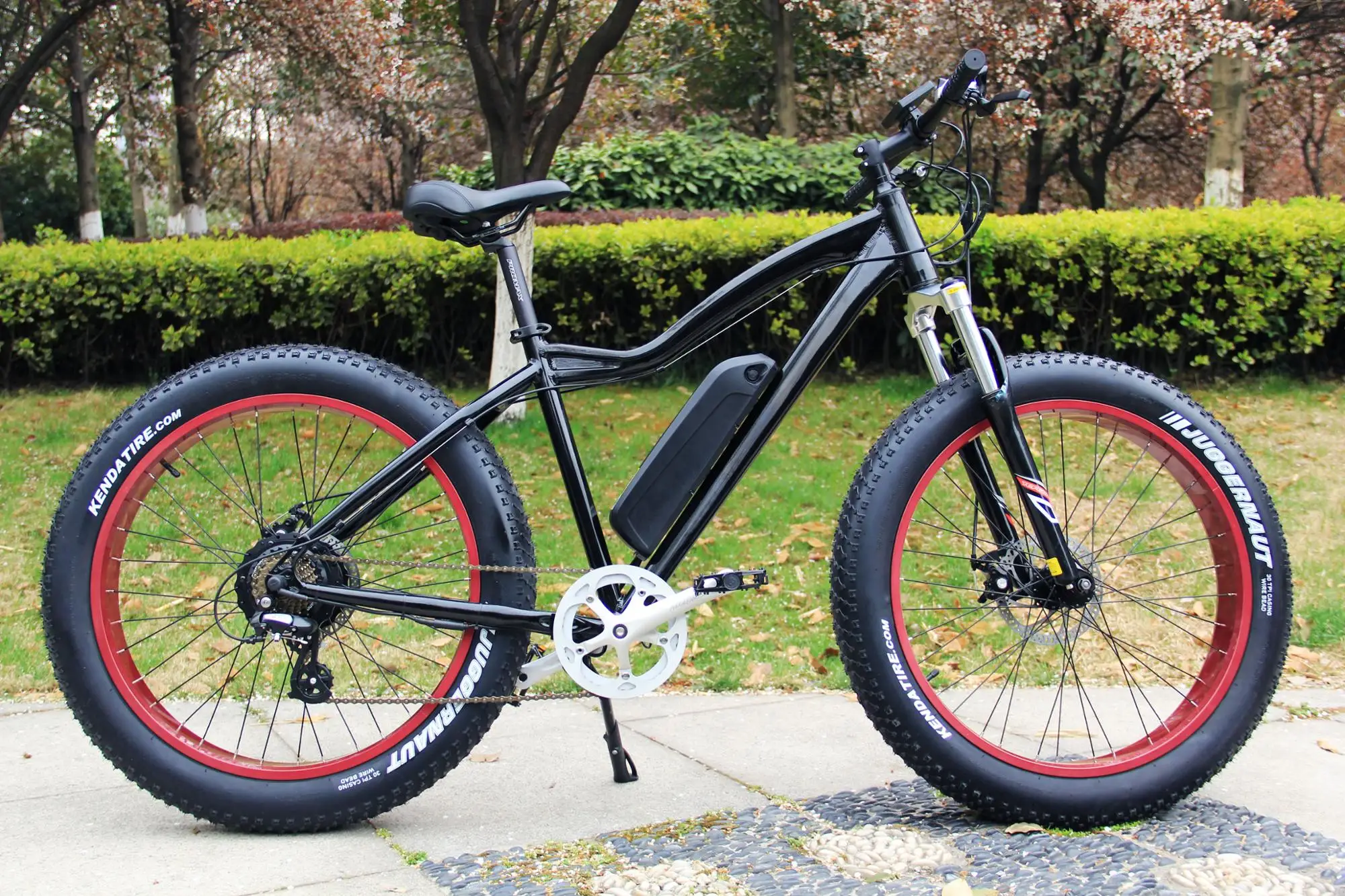 Electric fat tire mountain bike/stealth bomber electric bike with mid driving motor