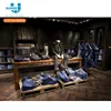 Custom Denim Jeans Display Table Wooden Display Jeans Table