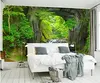 Large Custom Wallpapers Roman Column Wall Hole Seaview 3d Living Room Bedroom Background Wall