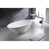 Bathroom corner freestanding acrylic solid surface artificial marble stone standing bathtub
