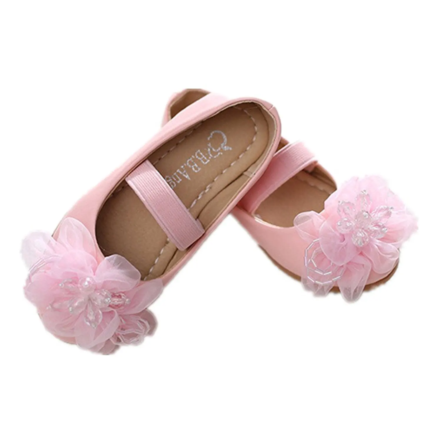 pit4tk Wedding Party Flower Girls Dress Shoes Bowknot Ballet Ballerina Flat Shoes