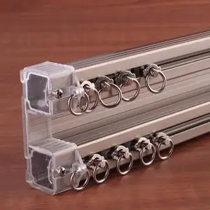 Oem Aluminium Double Coulissante Rideau Double Rail Coulissant Voie ... Oem Aluminium Double Coulissante Rideau Double Rail Coulissant Voie ...