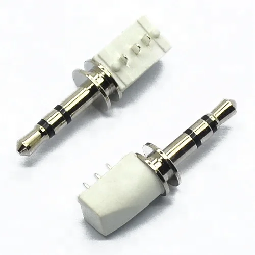 

PCB Audio earphone plug, male 2.5mm mono audio plug connector, white plastic, Beige;black;blue;gray;green;multi;purple;red;silver;white