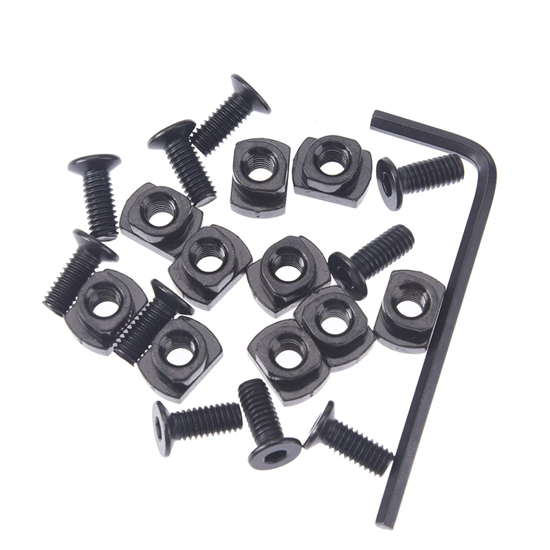 

10 Pack M-LOK Screw and Nut Replacement Set for MLOK Handguard Rail Sections with Wrench, Black