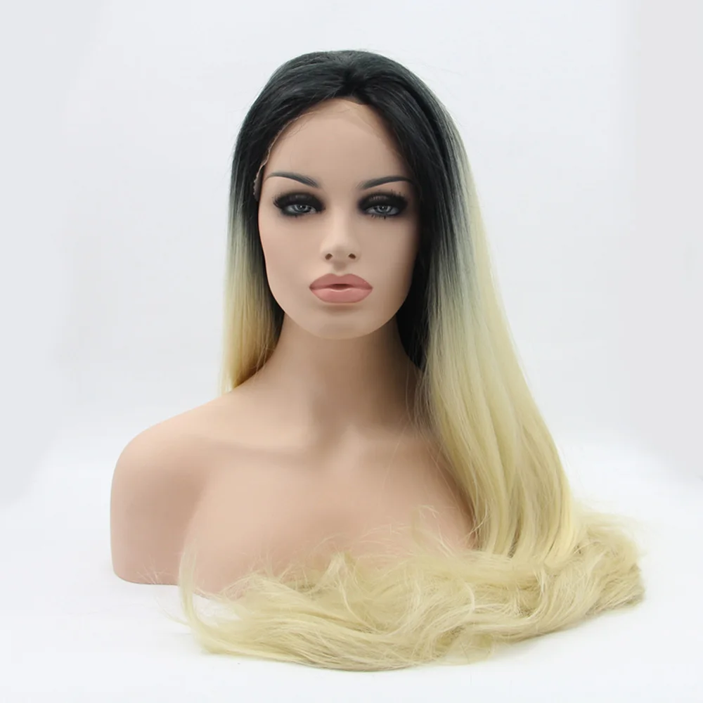 

Top quality NEW LOOK ombre synthetic nature straight lace front wigs, All color available