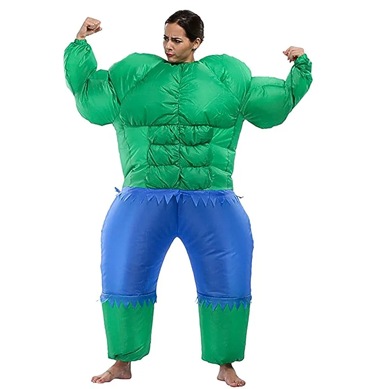 Wholesale Inflatable Green Muscle Man Suit Inflatable Hulk Mascot