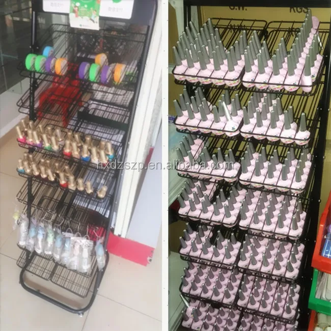 Floor Standing Nail Polish Display Stand Buy Multitier Metal Nail