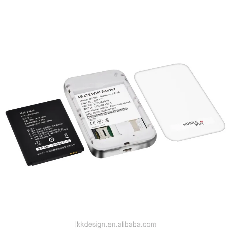 
Portable Pocket Wireless 3G 4G WiFi Router FDD B1 B3 B5 