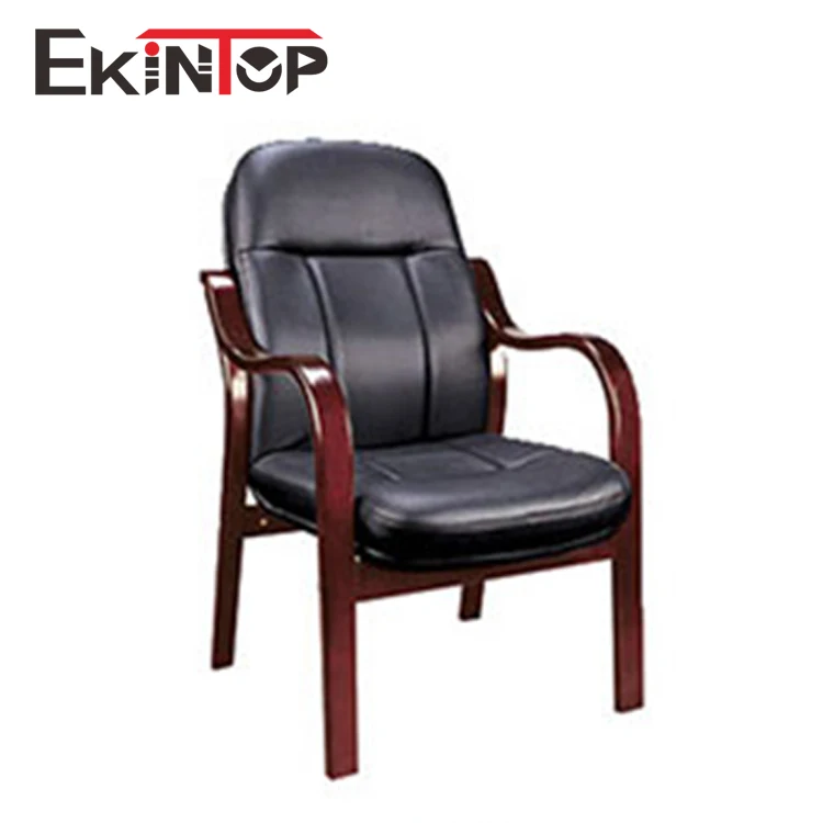 Wooden cheap price four leg office visitor chair for meeting area