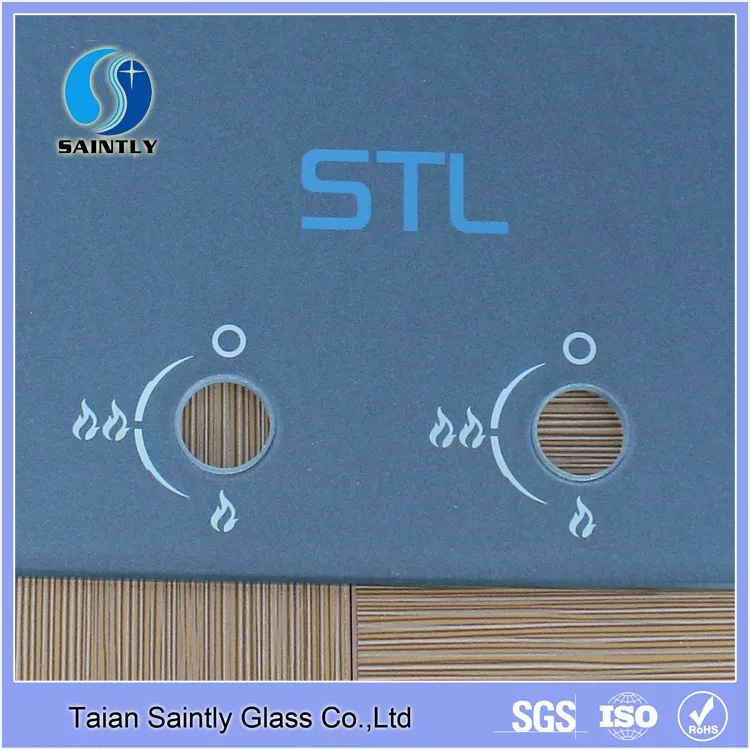 6mm 8mm tempered stove glass panel cover glass for stove