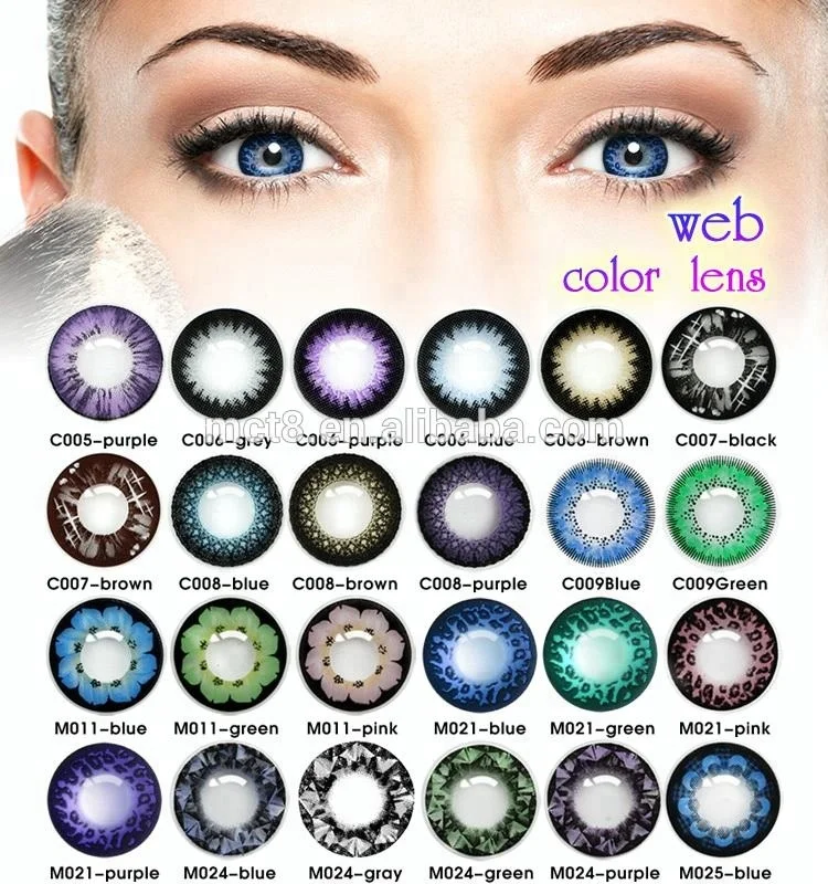 New Arrival Big Big Eyes 2 Ttons Toric Color Contact Lens/black Sclera ...