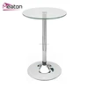 Modern living room furniture high square glass Table-board bar table design