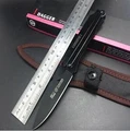 Survival Camping Hunting Multi function Knives 55HRC 420Stainless SR013 Multi purpose Straight Black Knife Outdoor Tool