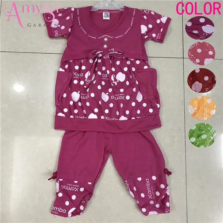 

1.82 USD GT017 summer cotton baby girls clothes set 3 - 7 years, Mixing color as pictures