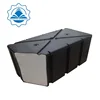 Marina modular plastic pontoon dock for PVC floating platform put in water black colour for sale
