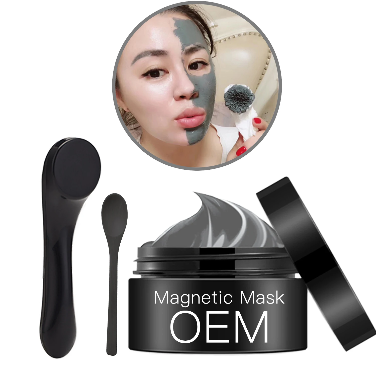 

Whitening Ageless Detox Mineral Pore Cleansing Rich Magnet Magnetic Clay Mud Face Mask