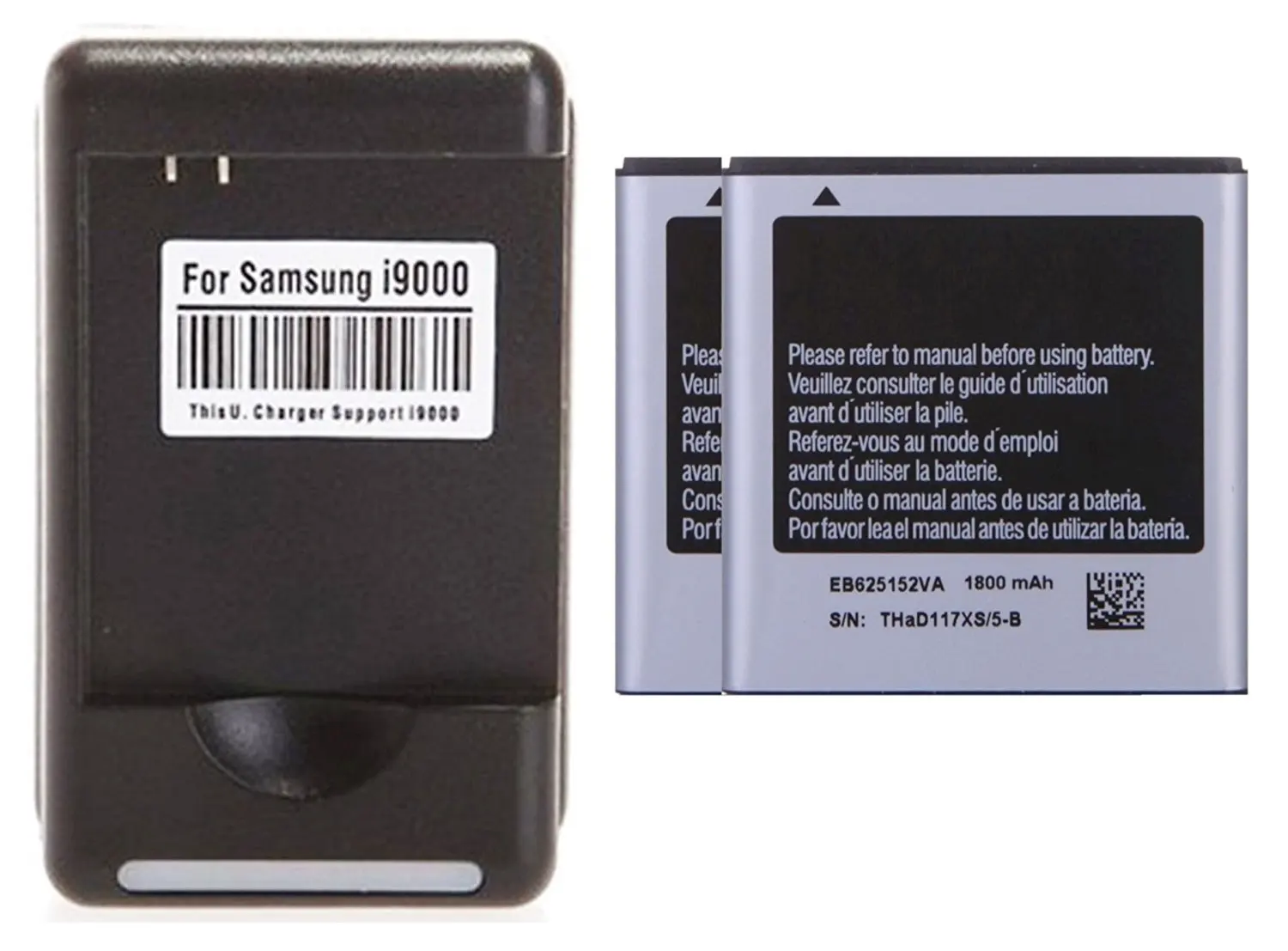 Cellstarr New 2x 1800mAh Lithium-ion replacement Batteries EB625152VA + USB Dock Wall Charger for Samsung Galaxy S2 Epic 4G Touch SPH-D710, SCH-R760 (Not compatible with other S2 models)