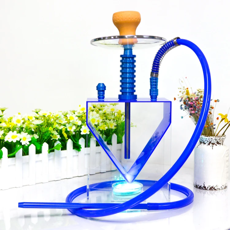 

social gathering triangle lounge Square led chicha hookah, Mixed