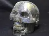 Natural labradorite QUARTZ CRYSTAL skull HEALING Blue Flash LABRADORITE