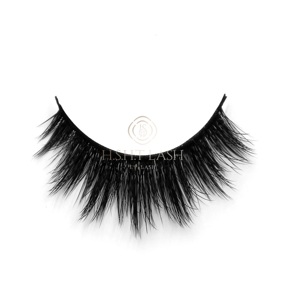 

Hot sale wholesale price make up 3D silk strip lashes faux mink lashes with individual eyelashes case, Natural black