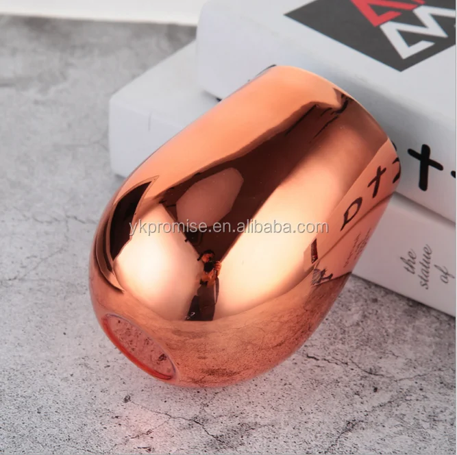 

new Stemless Copper Stainless Steel Wine Glass ,17oz single wall beer cup ,Christmas moscow mule copper wine mug, Customized color from the pantone book