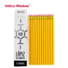 Back school used yellow 7 inch HB 2B 2H lead hexagonal pencil with red eraser wholesale cheap price wooden pencil