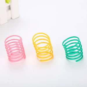 Image of Durable Cat Colorful Plastic Spring Toys Pet Grinding Claws Toys