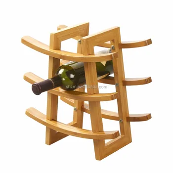 Wholesale Bamboo 9 Bottle Wine Rack Eco Friendly Durable Wine