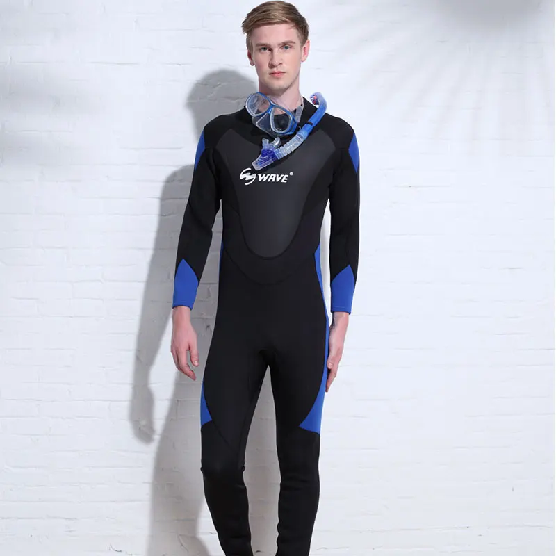 Factory direct sale for men printing freediving neoprene smooth skin chest zip wetsuit