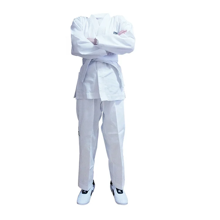 

Wholesale Martial Arts Wear White Color ITF Dobok Taekwondo Uniform