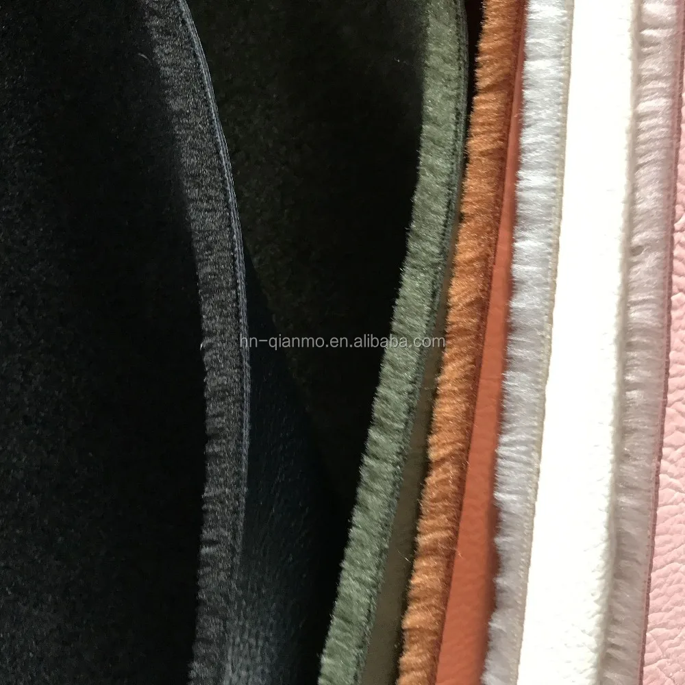 Wholesale Pu Leather Bonding Knitted Sherpa Fleece Winter Wear Jacket