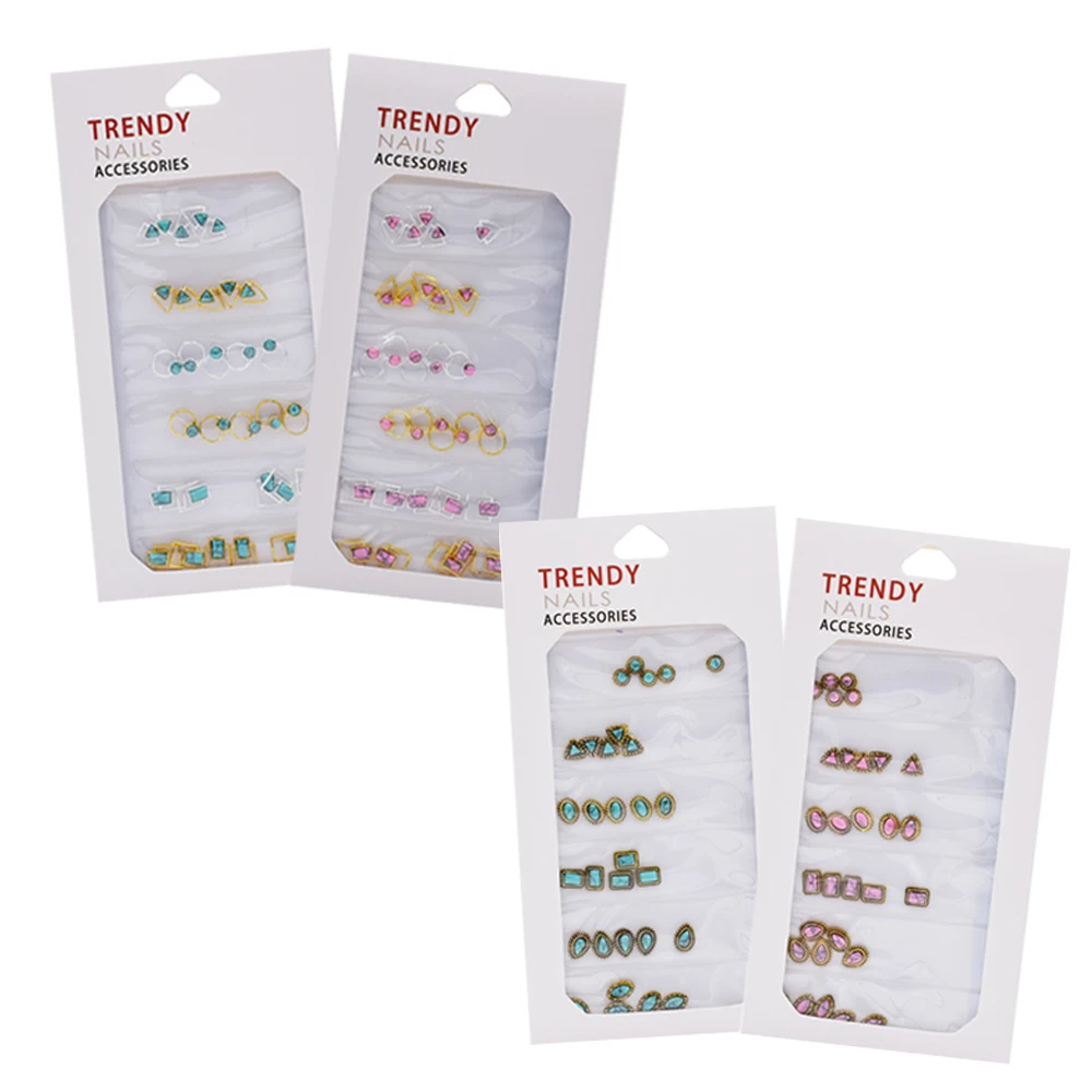 

Nail Art Mix Japanese Style Rhinestones Retro Metal Alloy Stone Decoration Accessories 3D Charm for Manicure DIY Design
