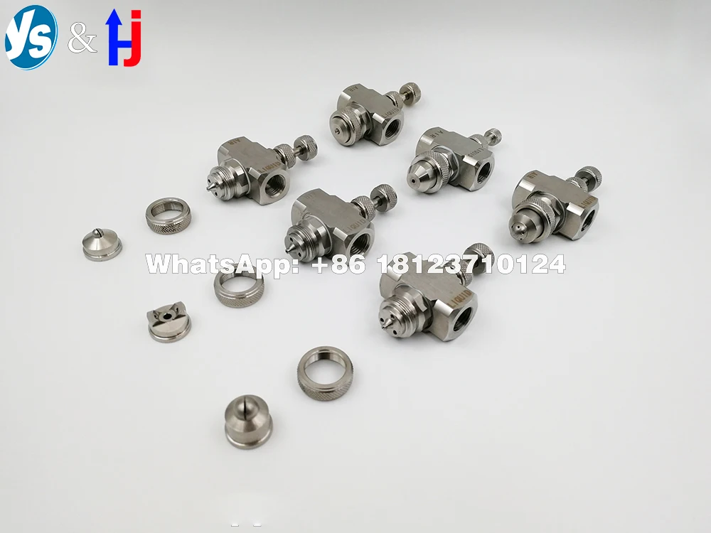 Air Atomizing Nozzle, Water Air Mixing Nozzle, Adjustable Drip-Free Air Atomizing Spray Nozzle