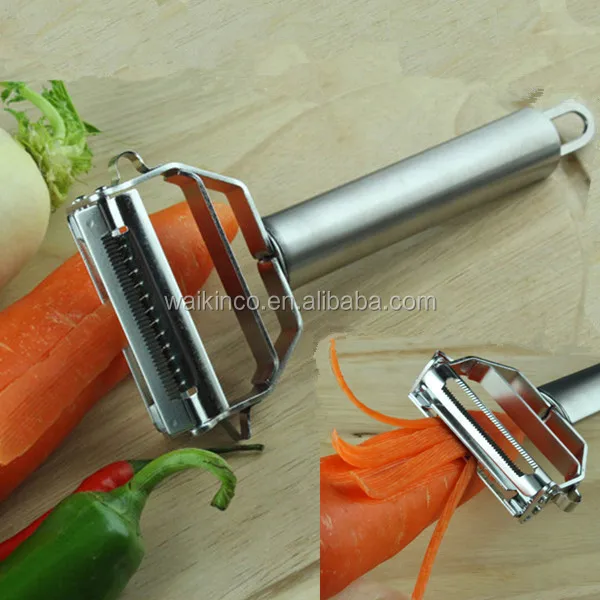 Dropship Julienne Peeler 2 In 1 Stainless Steel Blade Flexible