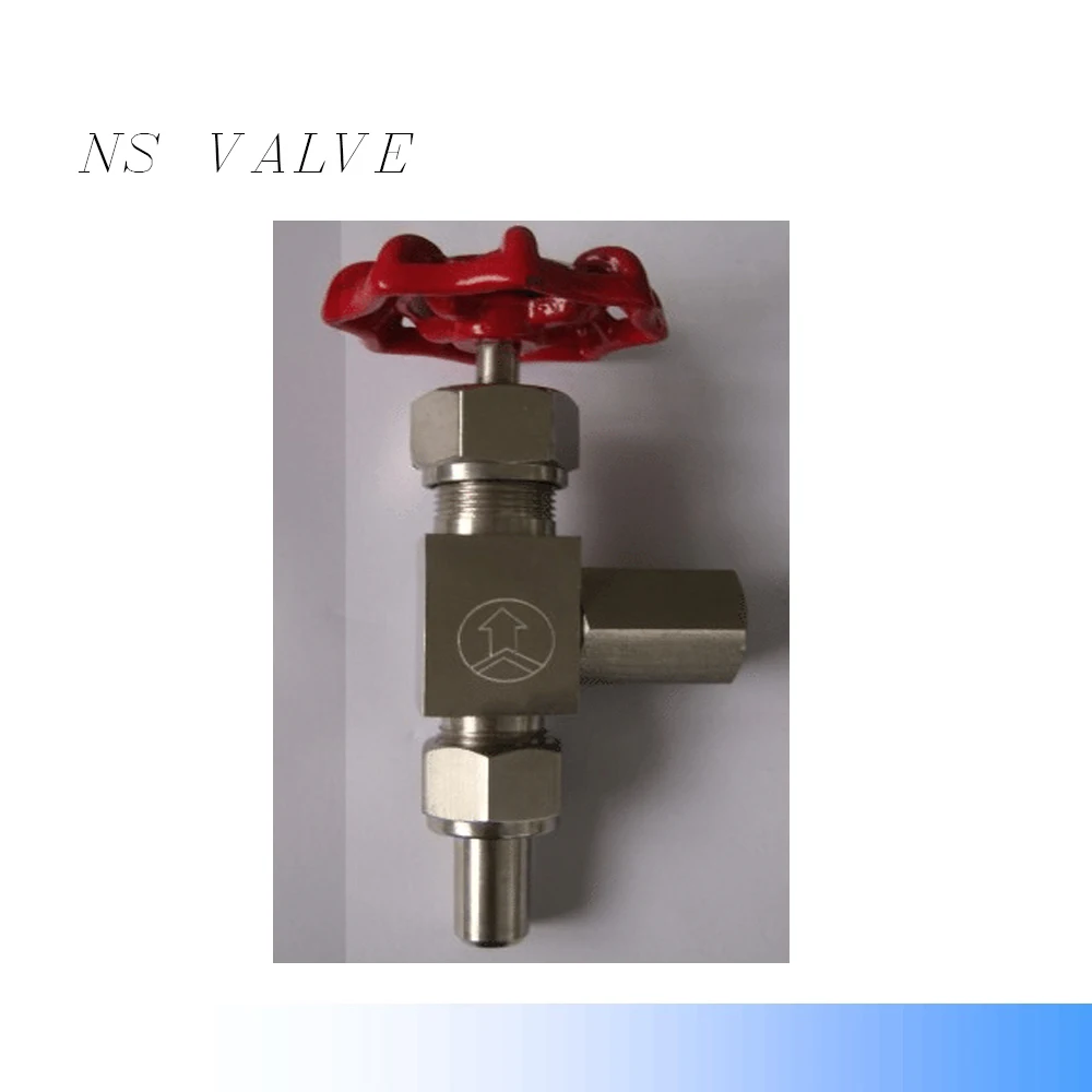 
stainless steel 304 double ferrule high quality angle needle valve 