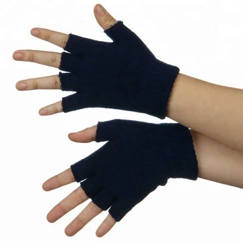 mens wool fingerless gloves