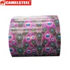 Best price Chinese supplier flower pattern Construction galvanized printed steel PPGI