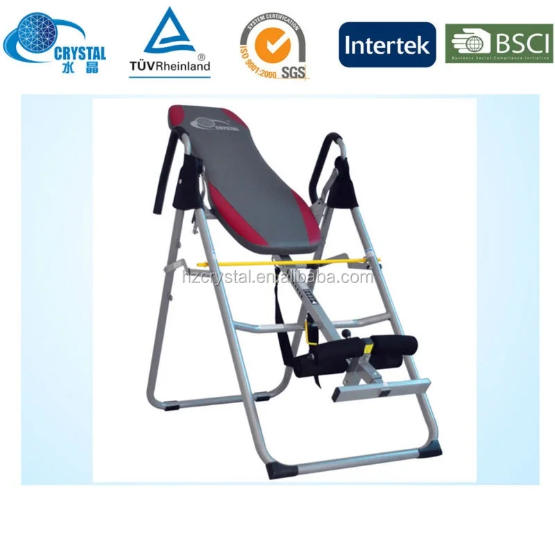 

SJ-6100 Free shipping Indoor fitness equipment foldable inversion table therapy back pain relief, Customized