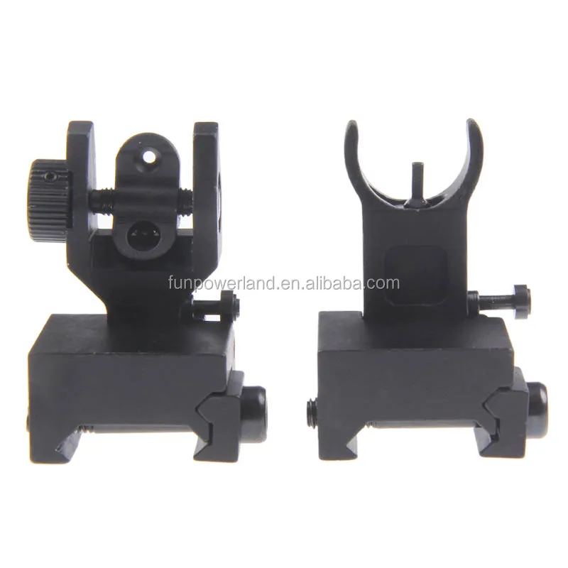 

Funpowerland Trinity Force Flip Up Front and Rear Back up Iron Sight, Black