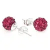 Fancy Sterling 925 Silver Pin Ferido Ball Ear Studs