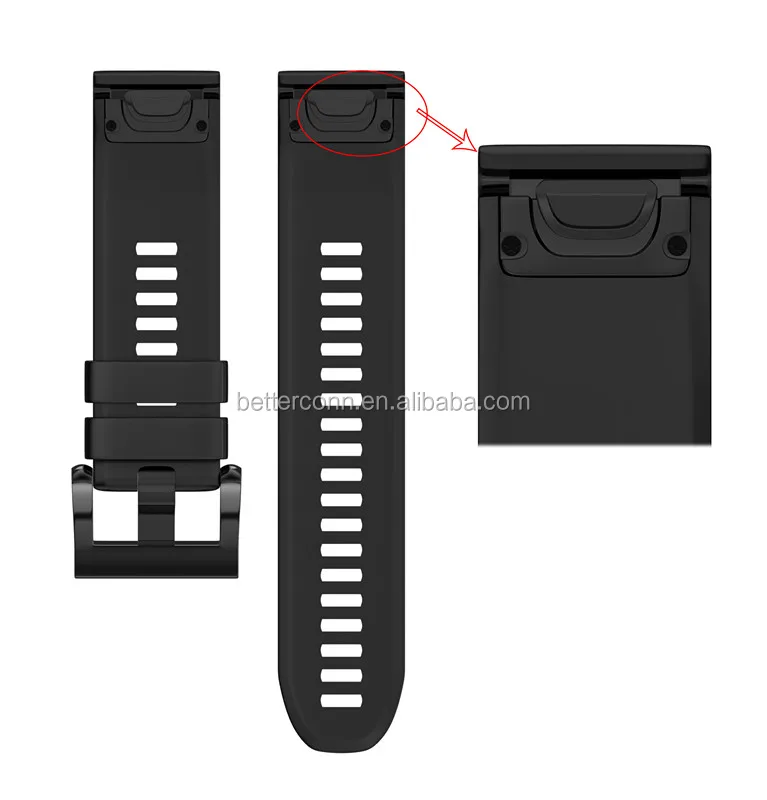 

Replacement Band Easy Fit 22mm Width Soft Silicone Watch Strap Watchbands for Garmin Fenix 5