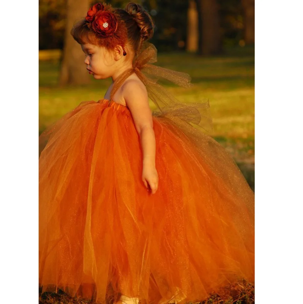 orange tutu dress