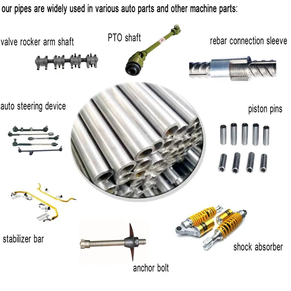 
tianjin premier manufacturer Seamless precision cold drawn steel pipe used for machine parts 