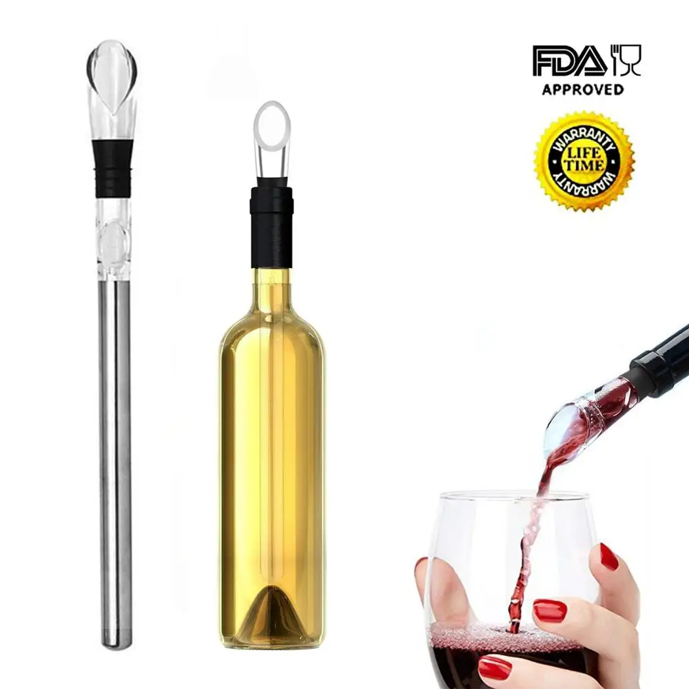 

Amazon Promotion Wine Accessories Gift Set wine chillers cubes rod Wine Cooler Stick