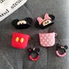 Original Design Mickey Minnie Earphone Case With Strap Shockproof Silicone Cover Protective Earphone for Apple Airpods