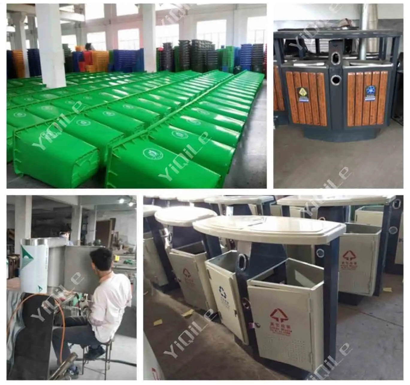 新鲜材料 100l 垃圾桶废塑料流行大垃圾桶滚出垃圾箱