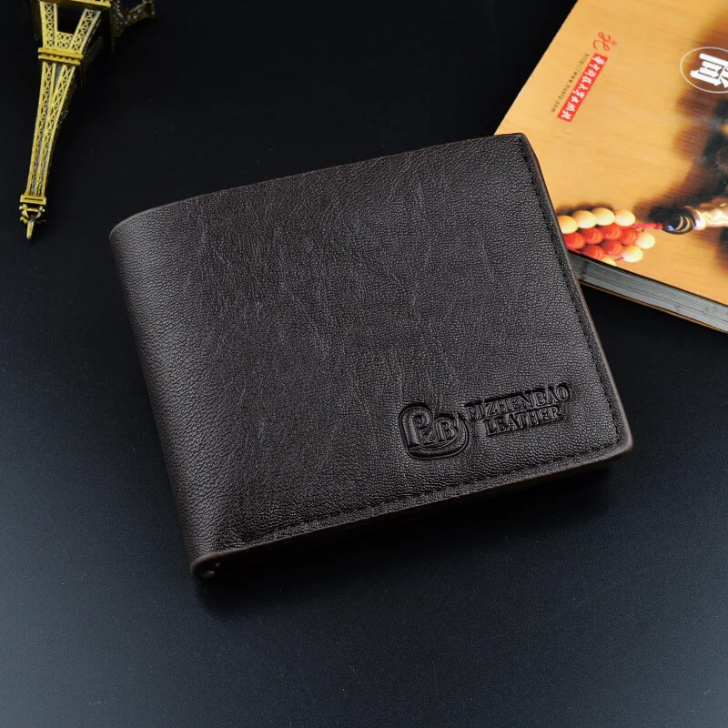 

Wholesale Tianqin Fashion Bifold PU Leather Mens Short Purse Wallet