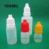 Eye drop bottle contact lens care solution with orange cover