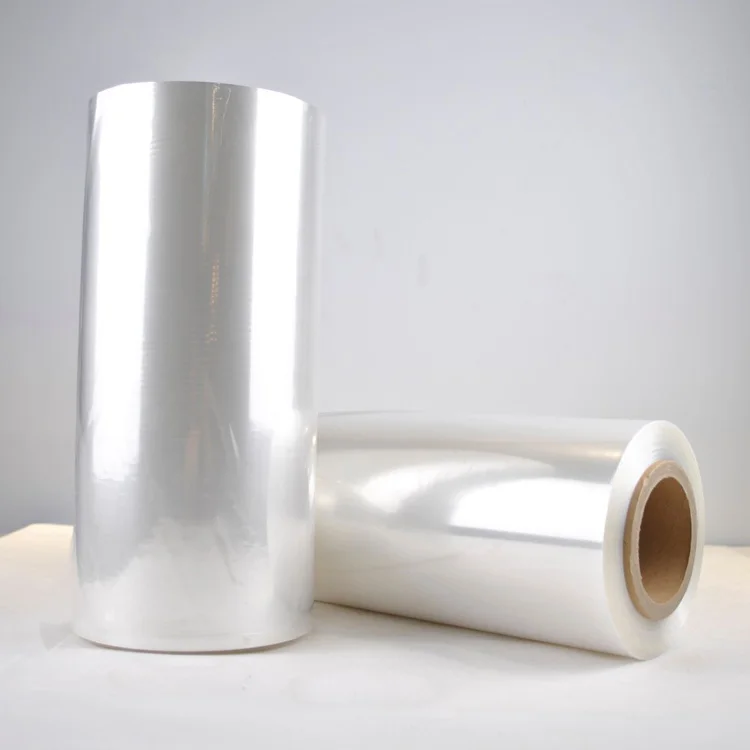 Transparent 19 mic plastic pof shrink tube film